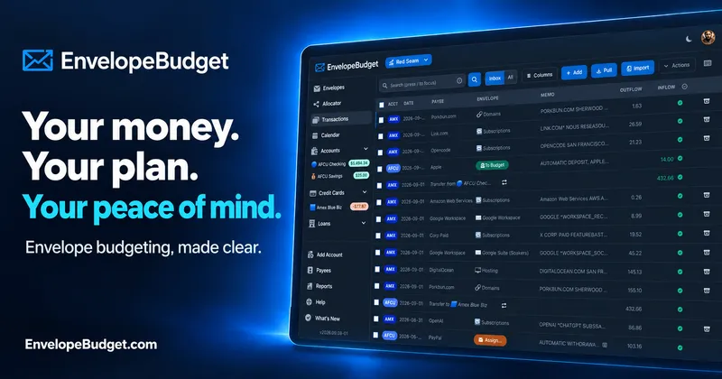 EnvelopeBudget screenshot: social card